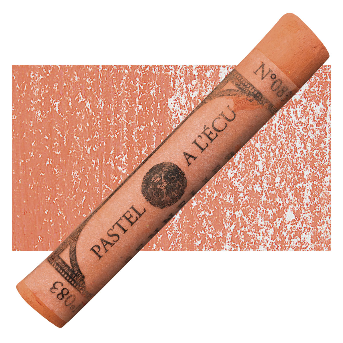 Sennelier Soft Pastel - Vermilion 083 pastel and swatch