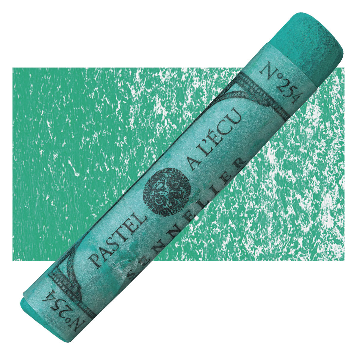 Sennelier Soft Pastel - Viridian pastel and swatch