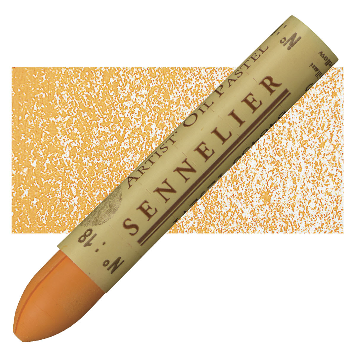 Sennelier Oil Pastel - Bright Yellow oil pastel and swatch
