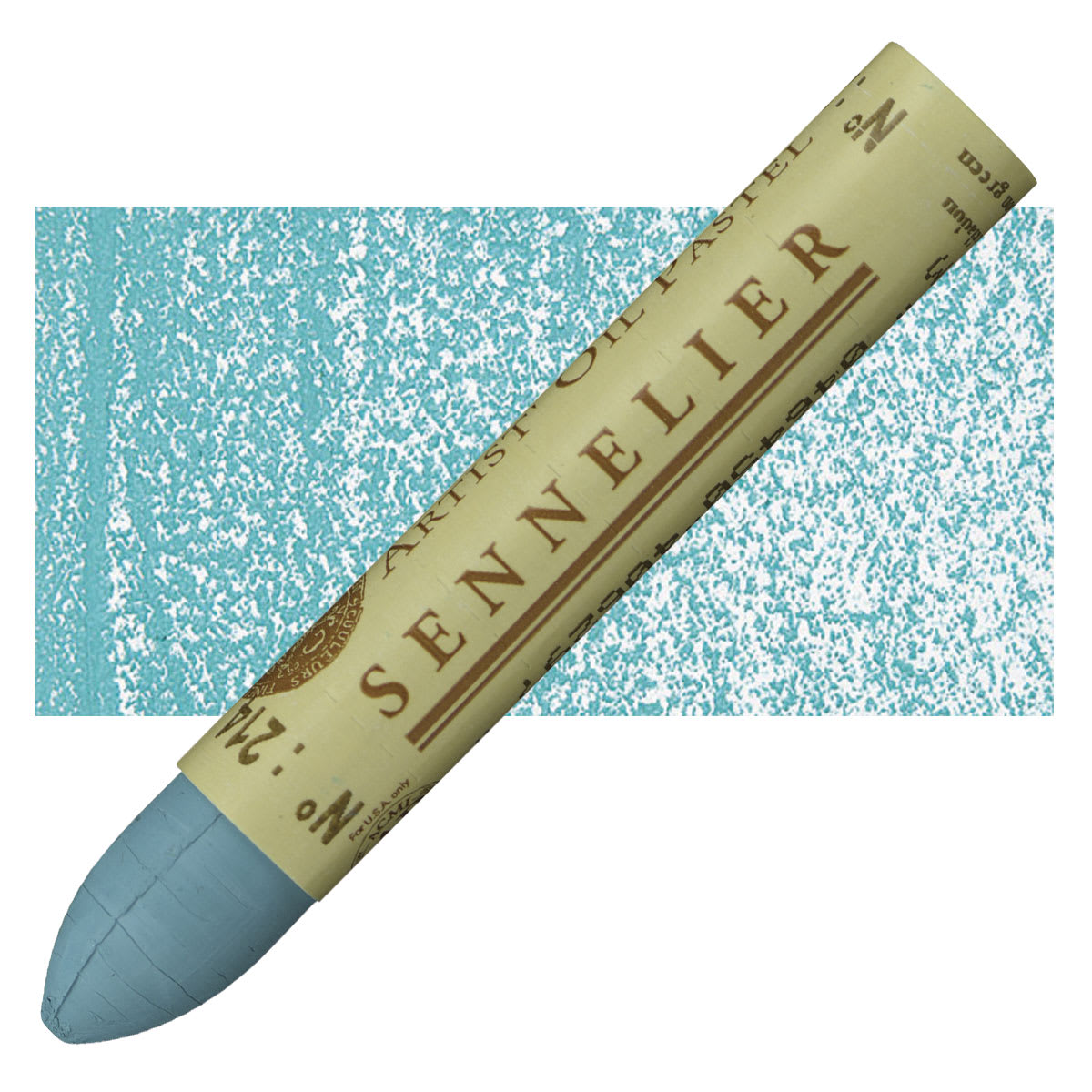 Sennelier Oil Pastel - Celadon Green oil pastel and swatch