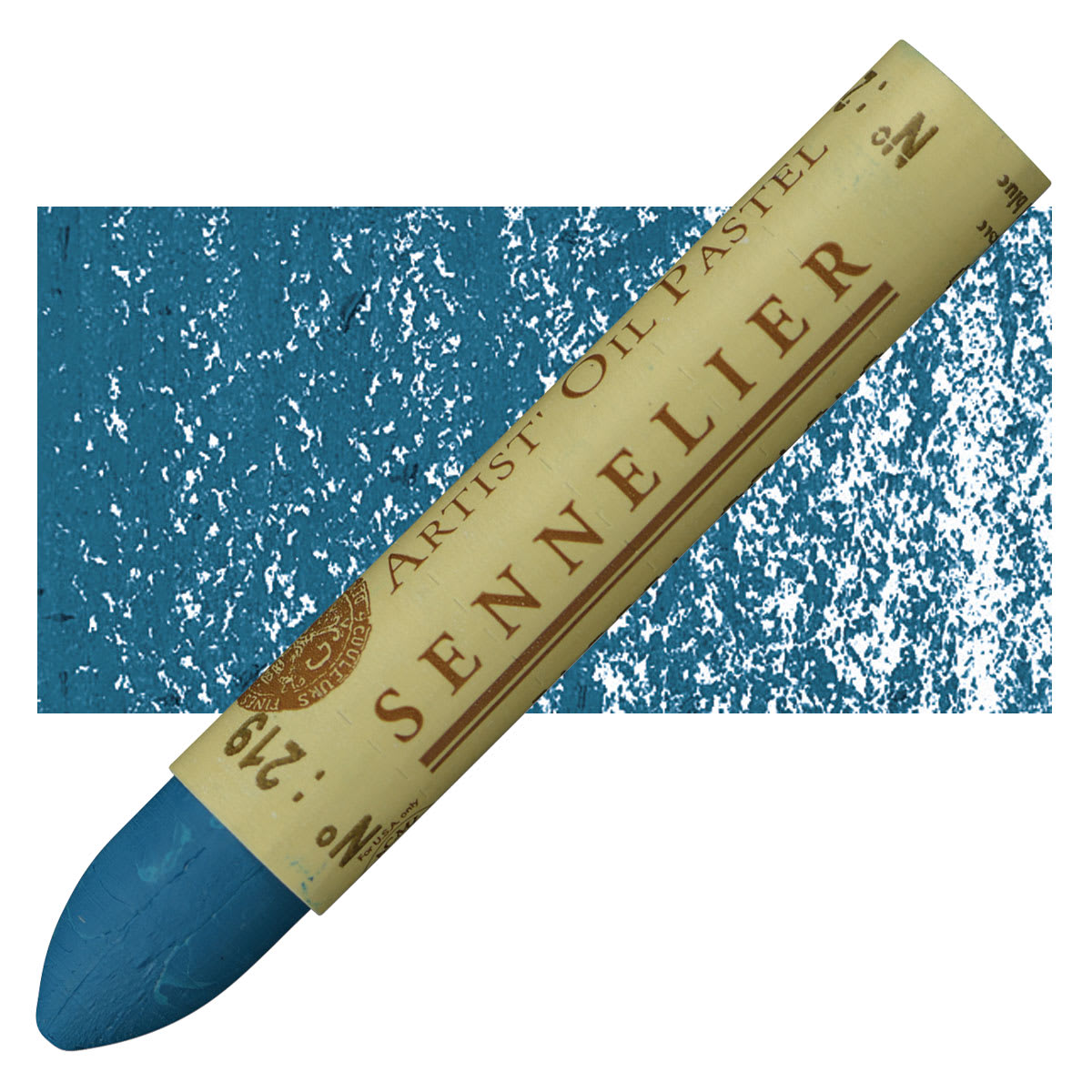 Sennelier Oil Pastel - Celestial Blue oil pastel and swatch