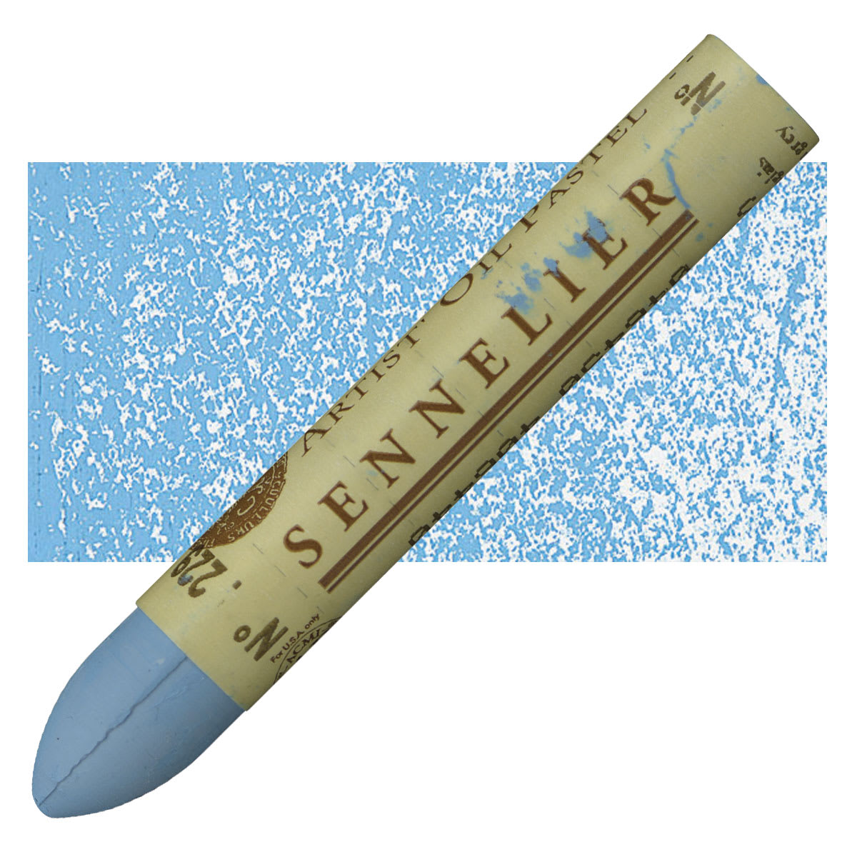 Sennelier Oil Pastel - English Grey oil pastel and swatch