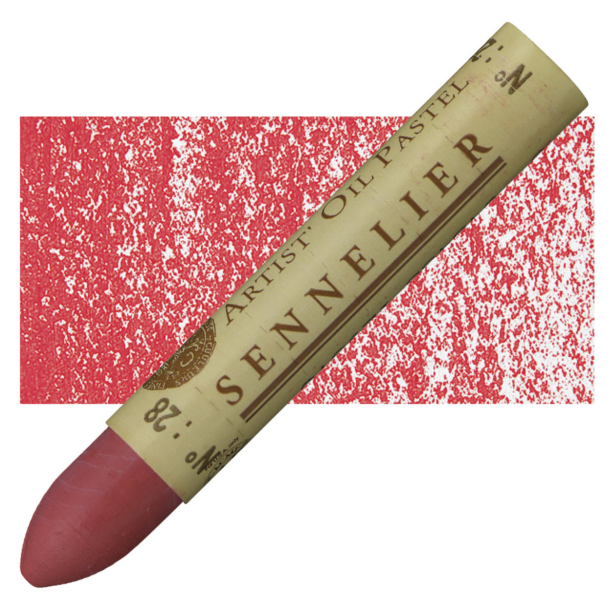 Sennelier Oil Pastel - Pink oil pastel and swatch