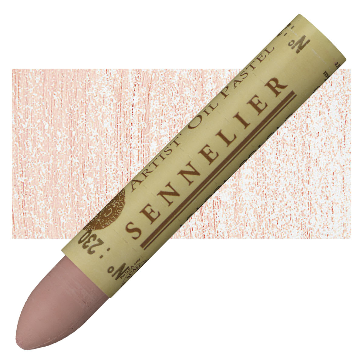 Sennelier Oil Pastel - Rose Ochre oil pastel and swatch