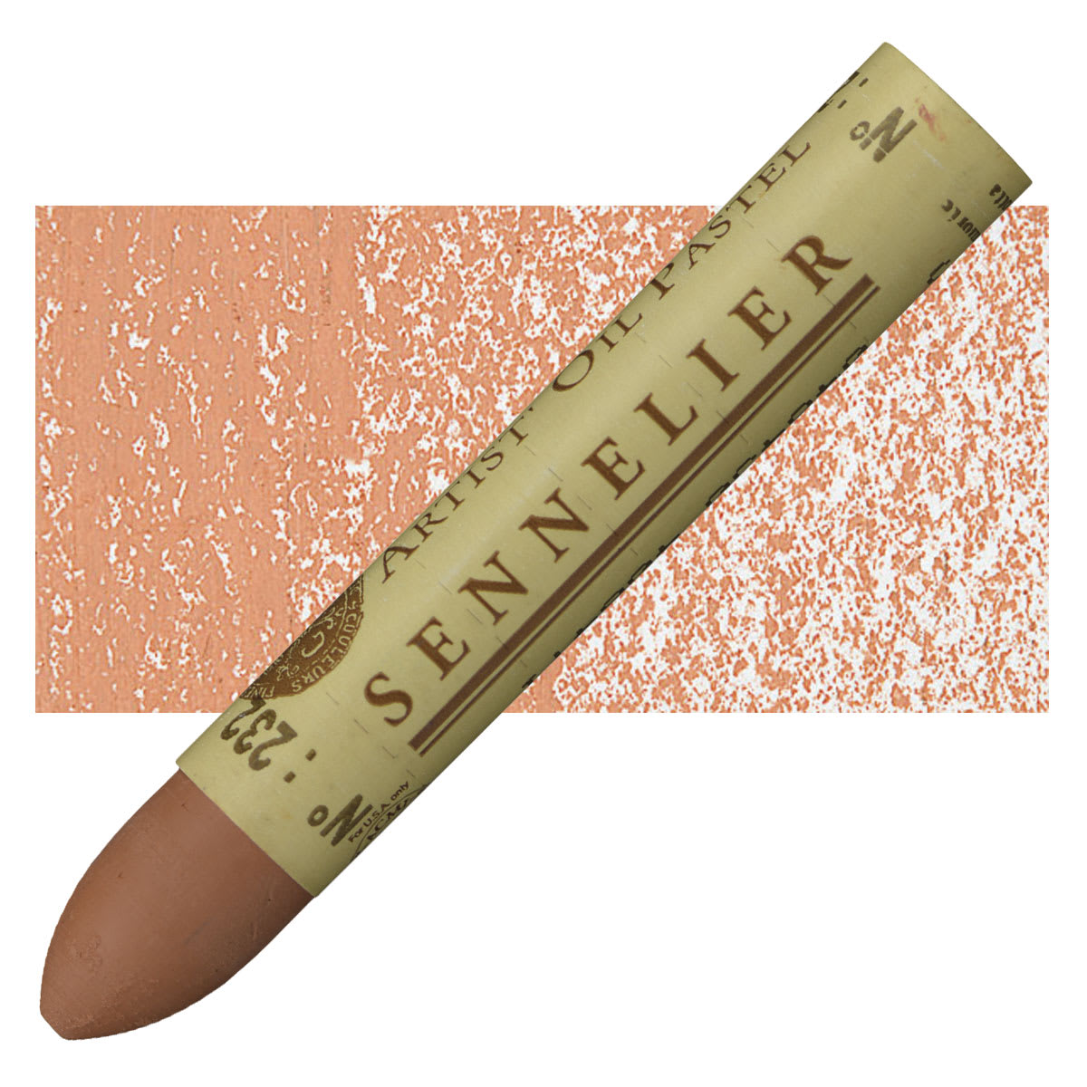 Sennelier Oil Pastel - Terra Cotta oil pastel and swatch