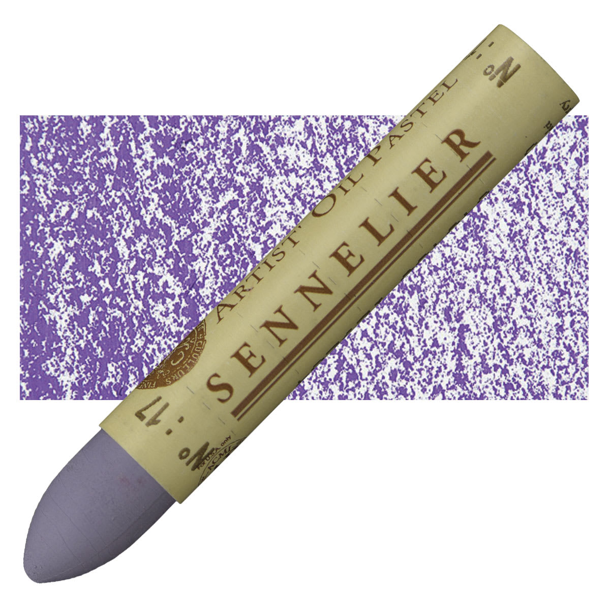 Sennelier Oil Pastel - Violet Grey oil pastel and swatch