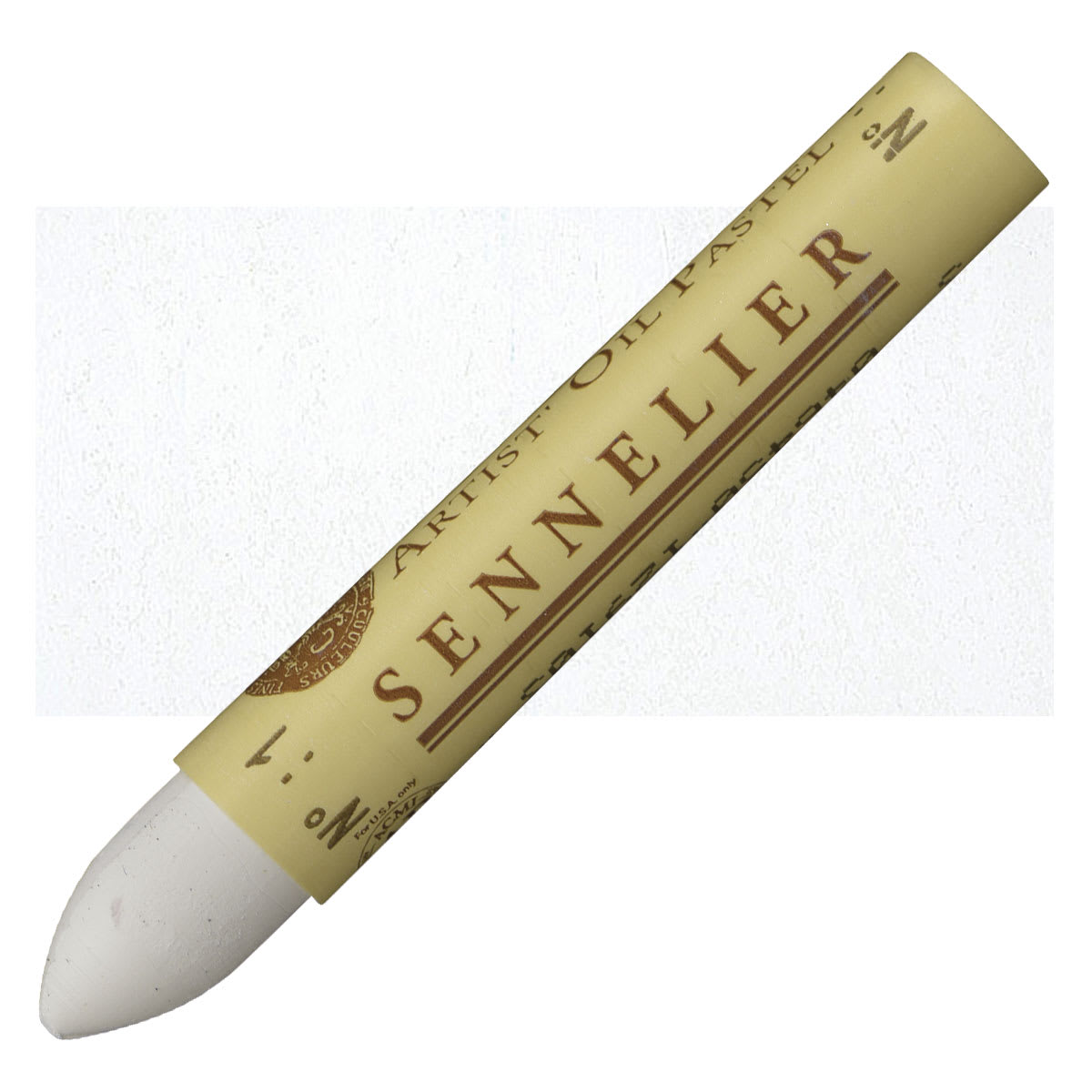 Sennelier Oil Pastel - White oil pastel and swatch