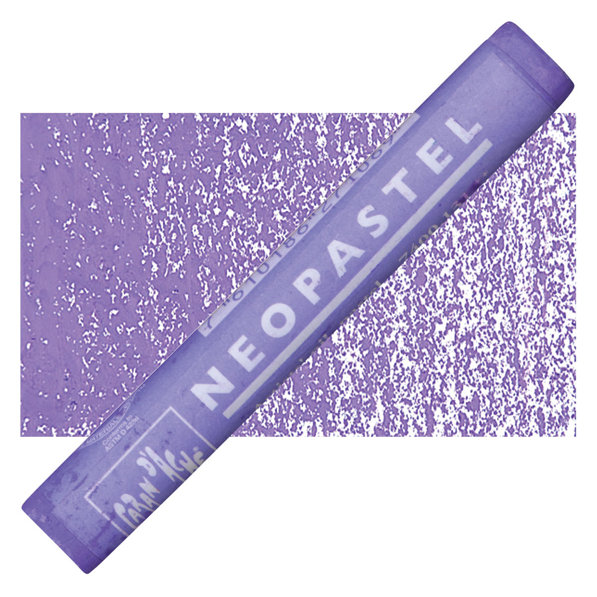 Caran d'Ache Neopastel - Periwinkle Blue pastel and swatch