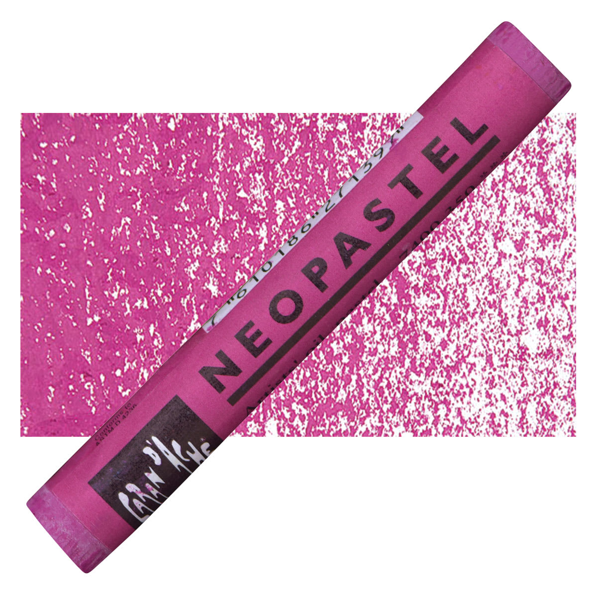 Caran d'Ache Neopastel - Purplish Red pastel and swatch
