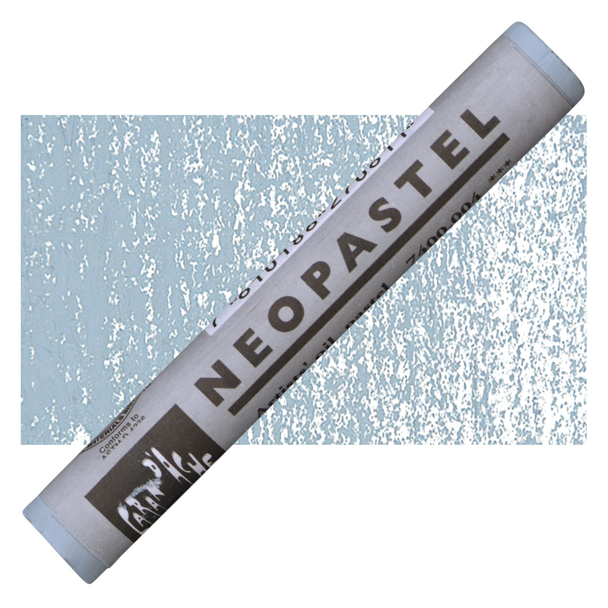 Caran d'Ache Neopastel - Steel Gray pastel and swatch
