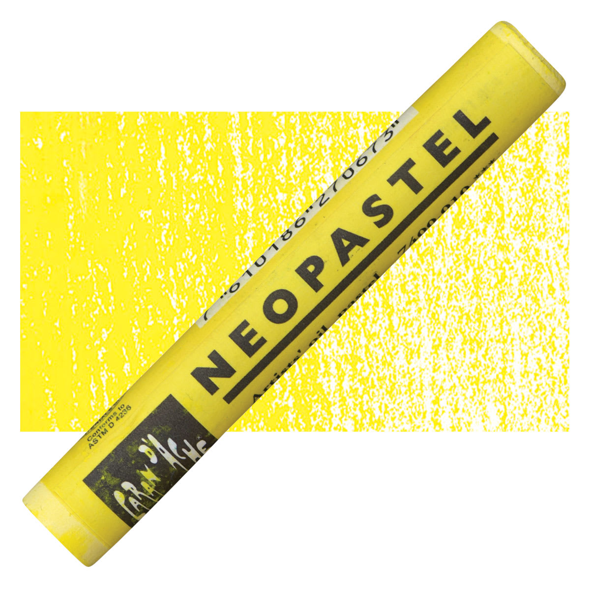 Caran d'Ache Neopastel - Yellow pastel and swatch