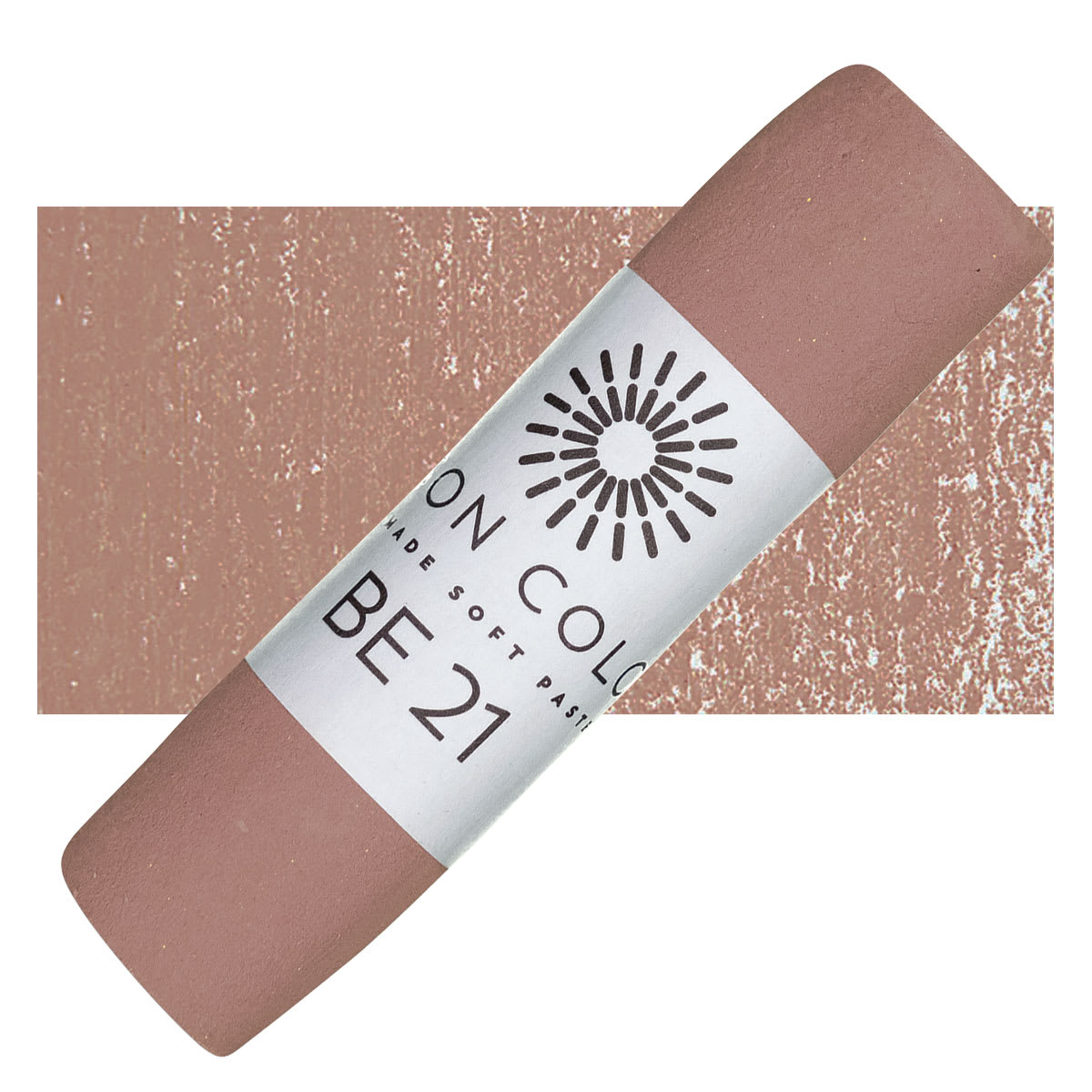 Unison Handmade Pastel - Brown Earth 21 pastel and swatch