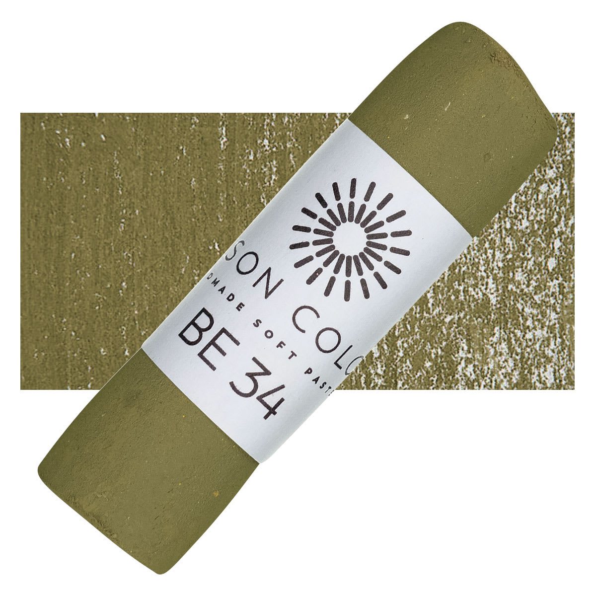 Unison Handmade Pastel - Brown Earth 34 pastel and swatch