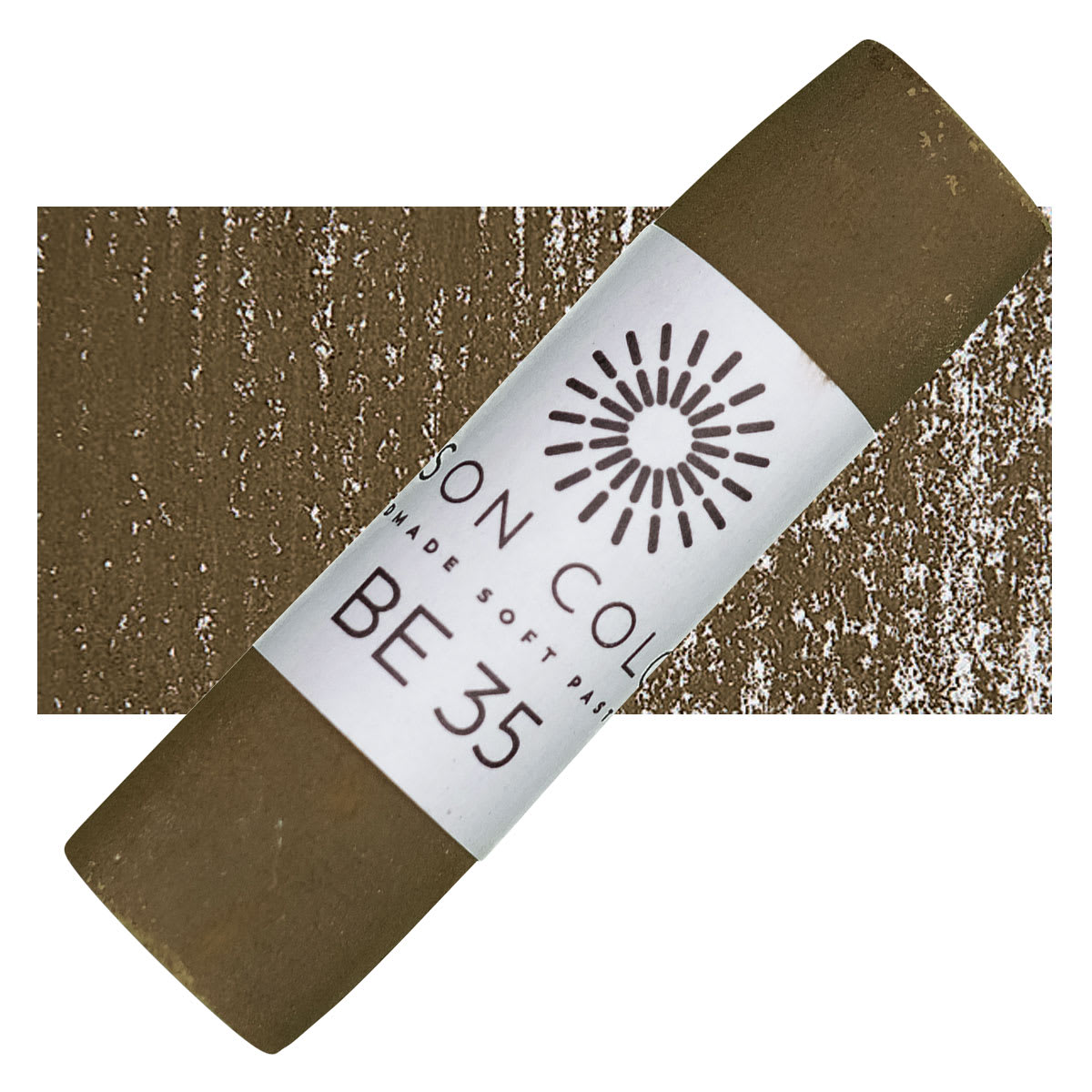Unison Handmade Pastel - Brown Earth 35 pastel and swatch