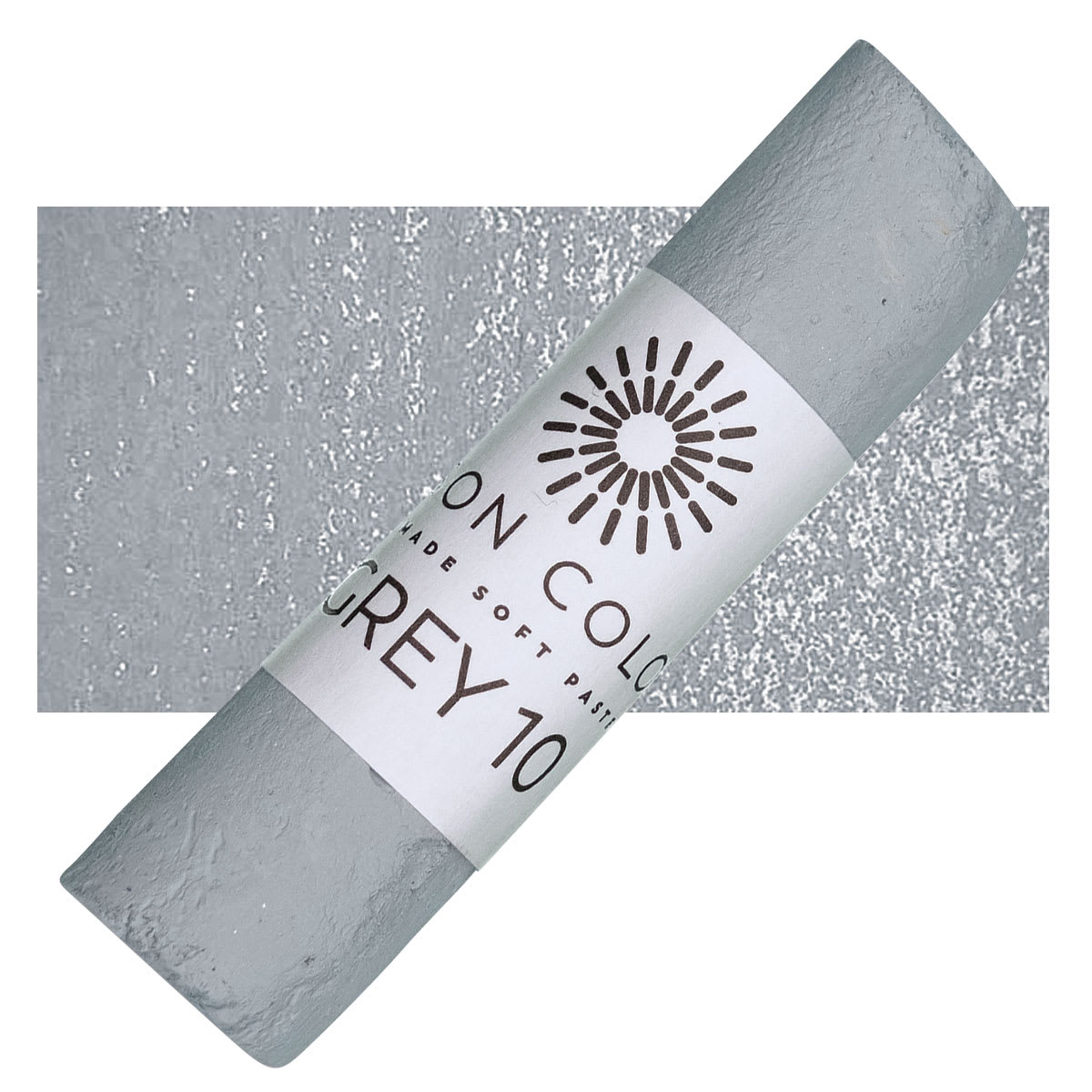 Unison Handmade Pastel - Gray 10 pastel and swatch