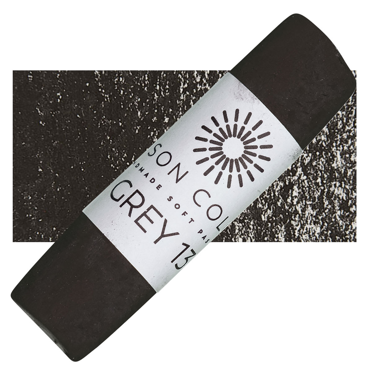 Unison Handmade Pastel - Gray 13 pastel and swatch