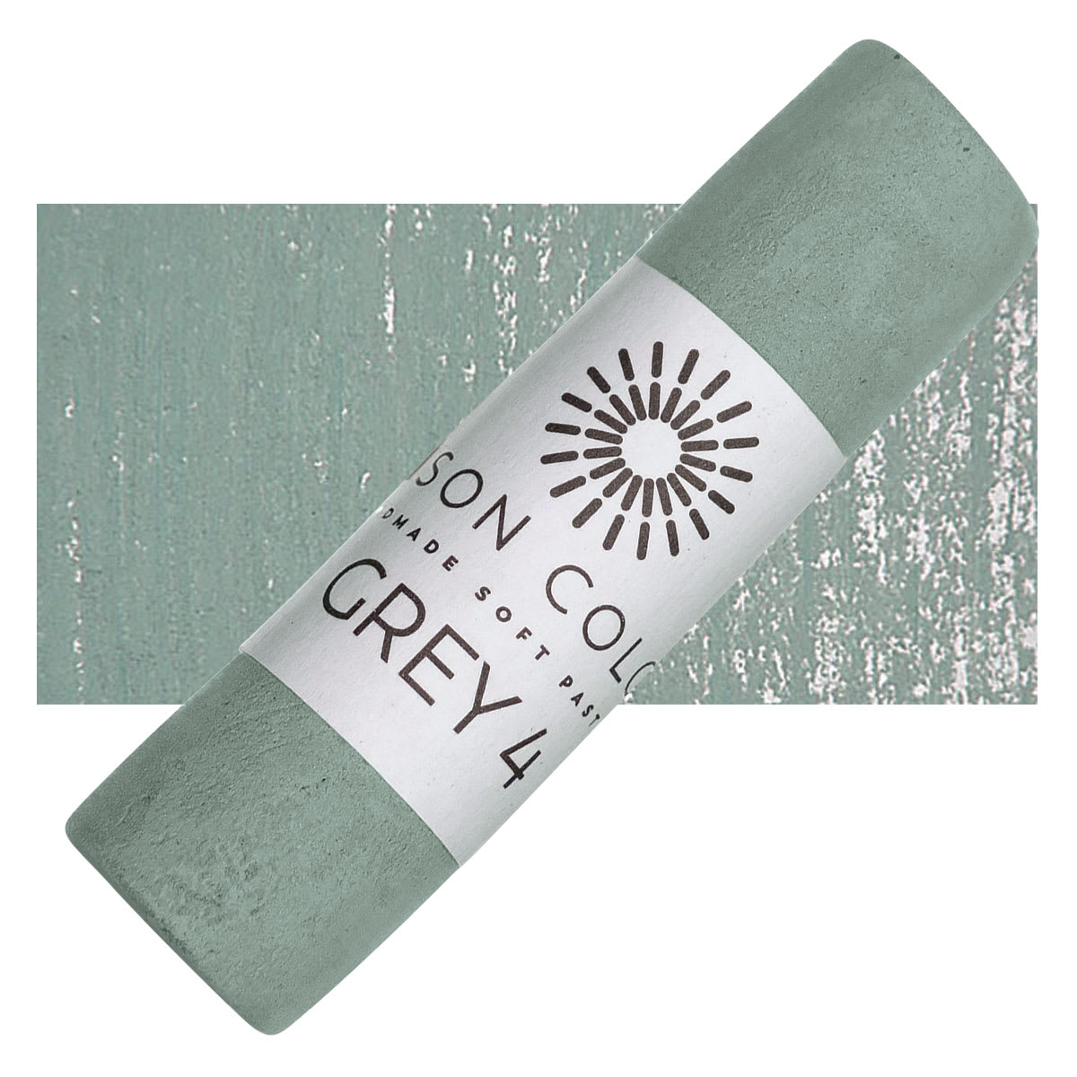 Unison Handmade Pastel - Gray 4 pastel and swatch