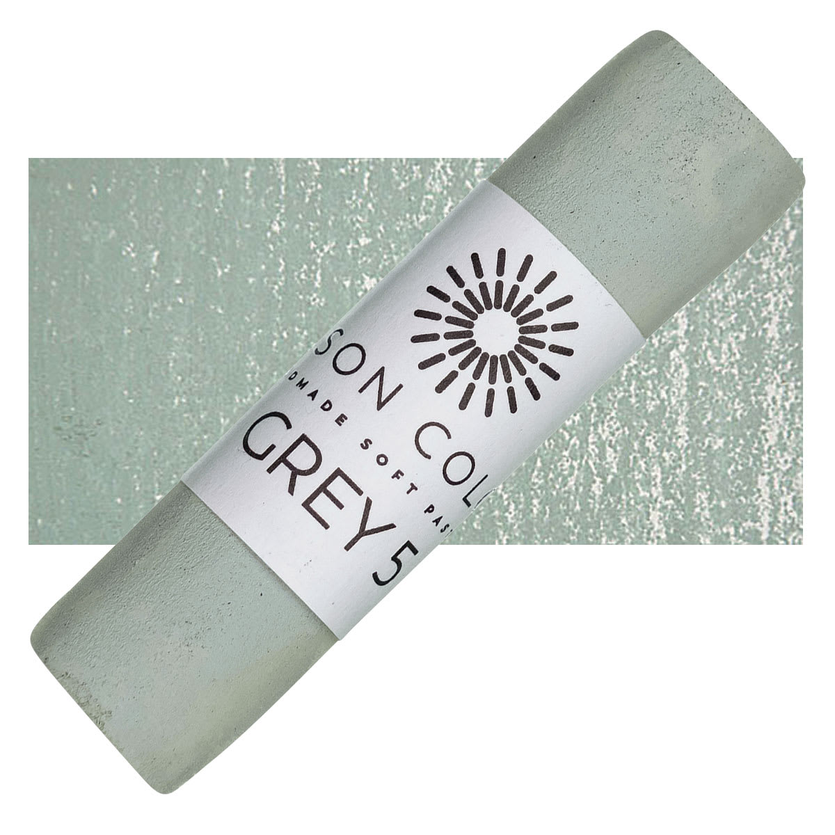 Unison Handmade Pastel - Gray 5 pastel and swatch