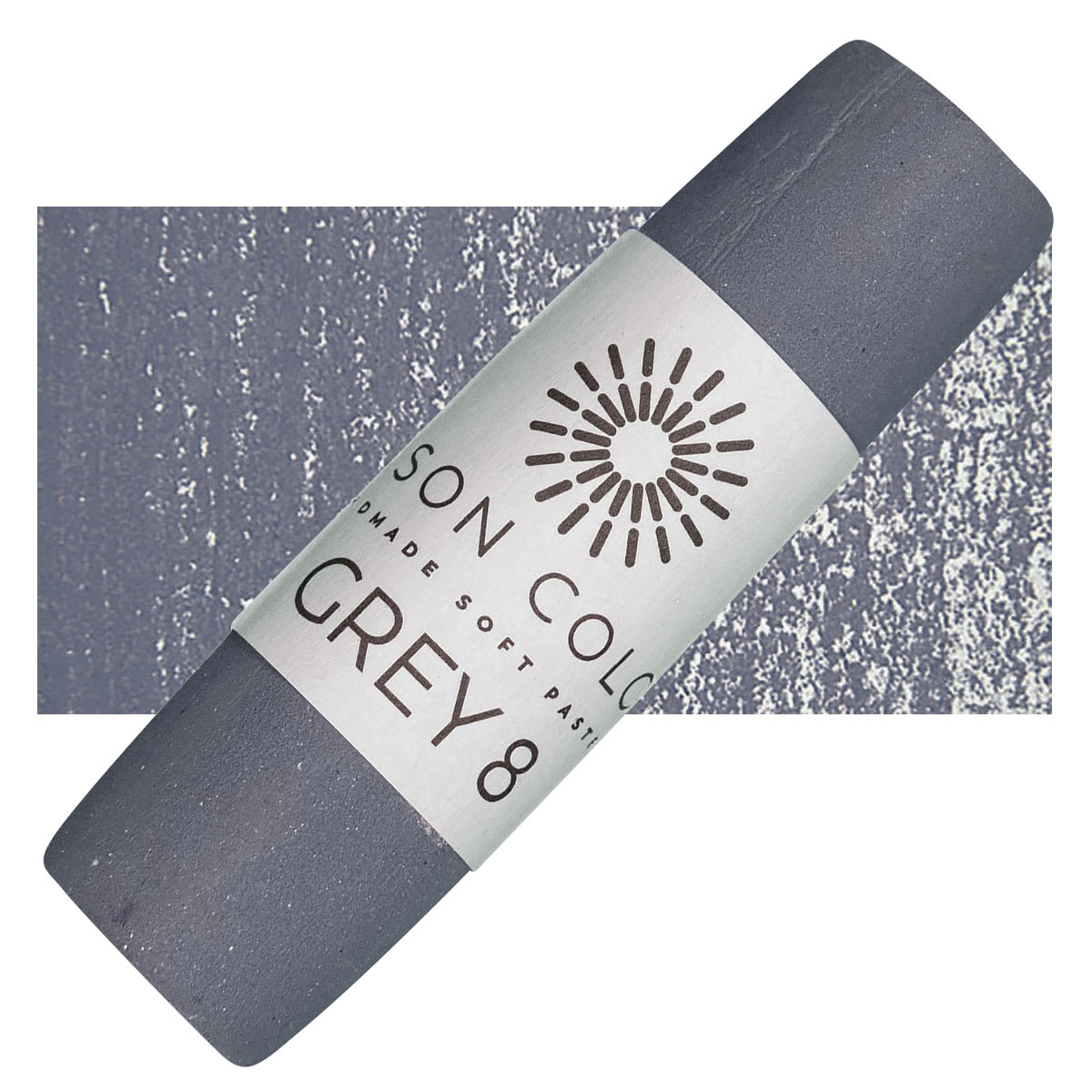 Unison Handmade Pastel - Gray 8 pastel and swatch
