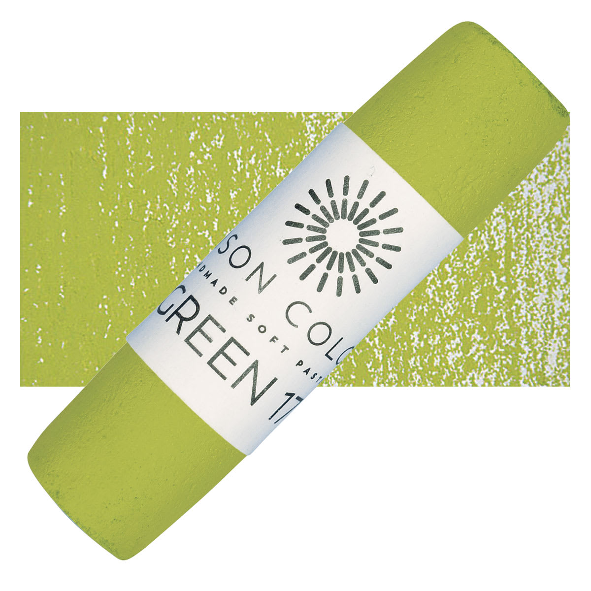 Unison Handmade Pastel - Green 17 pastel and swatch