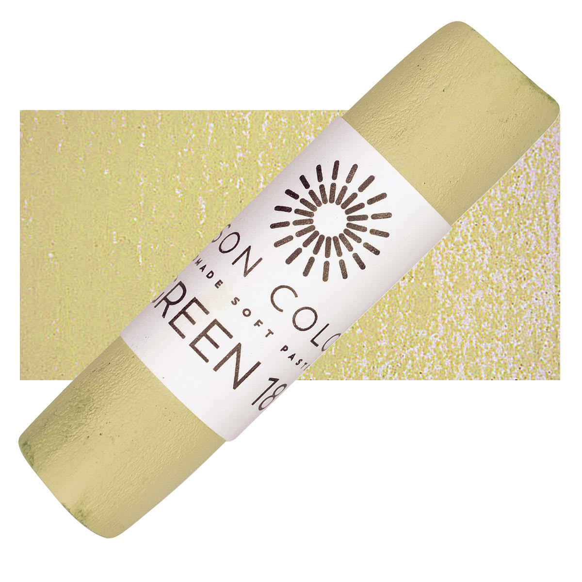 Unison Handmade Pastel - Green 18 pastel and swatch