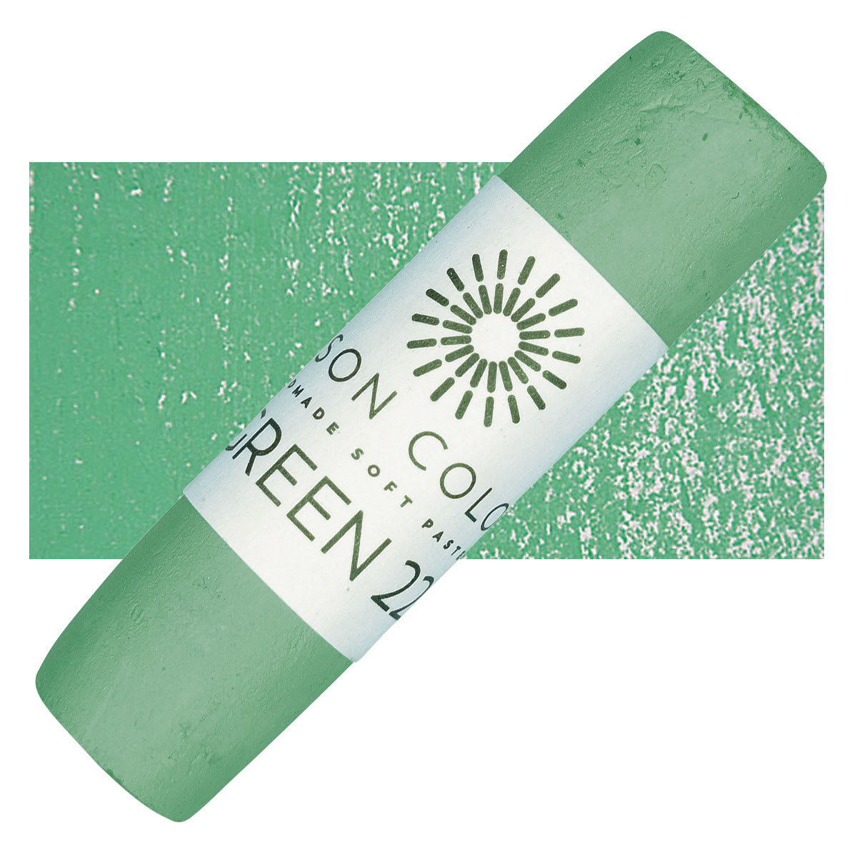 Unison Handmade Pastel - Green 22 pastel and swatch