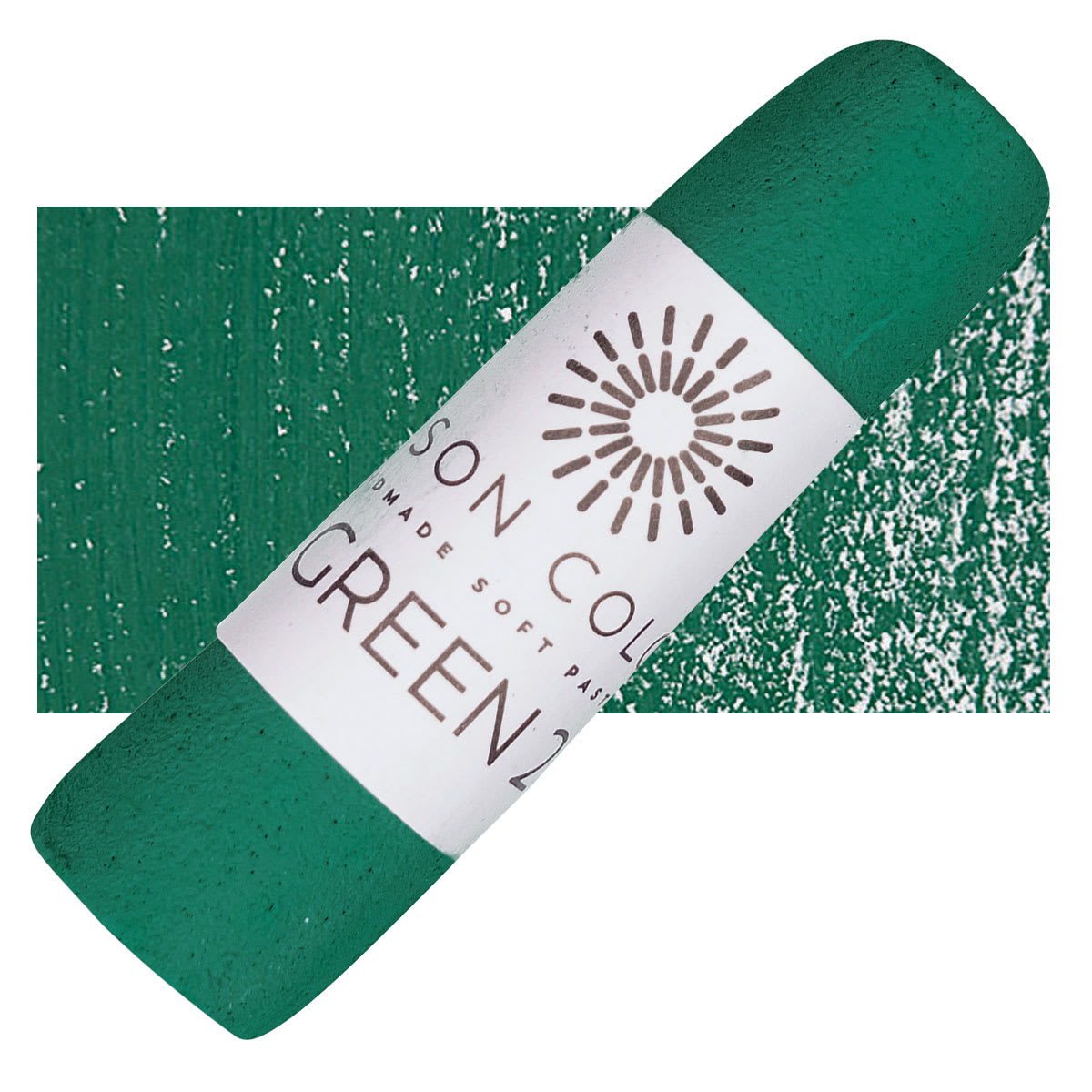 Unison Handmade Pastel - Green 2 pastel and swatch