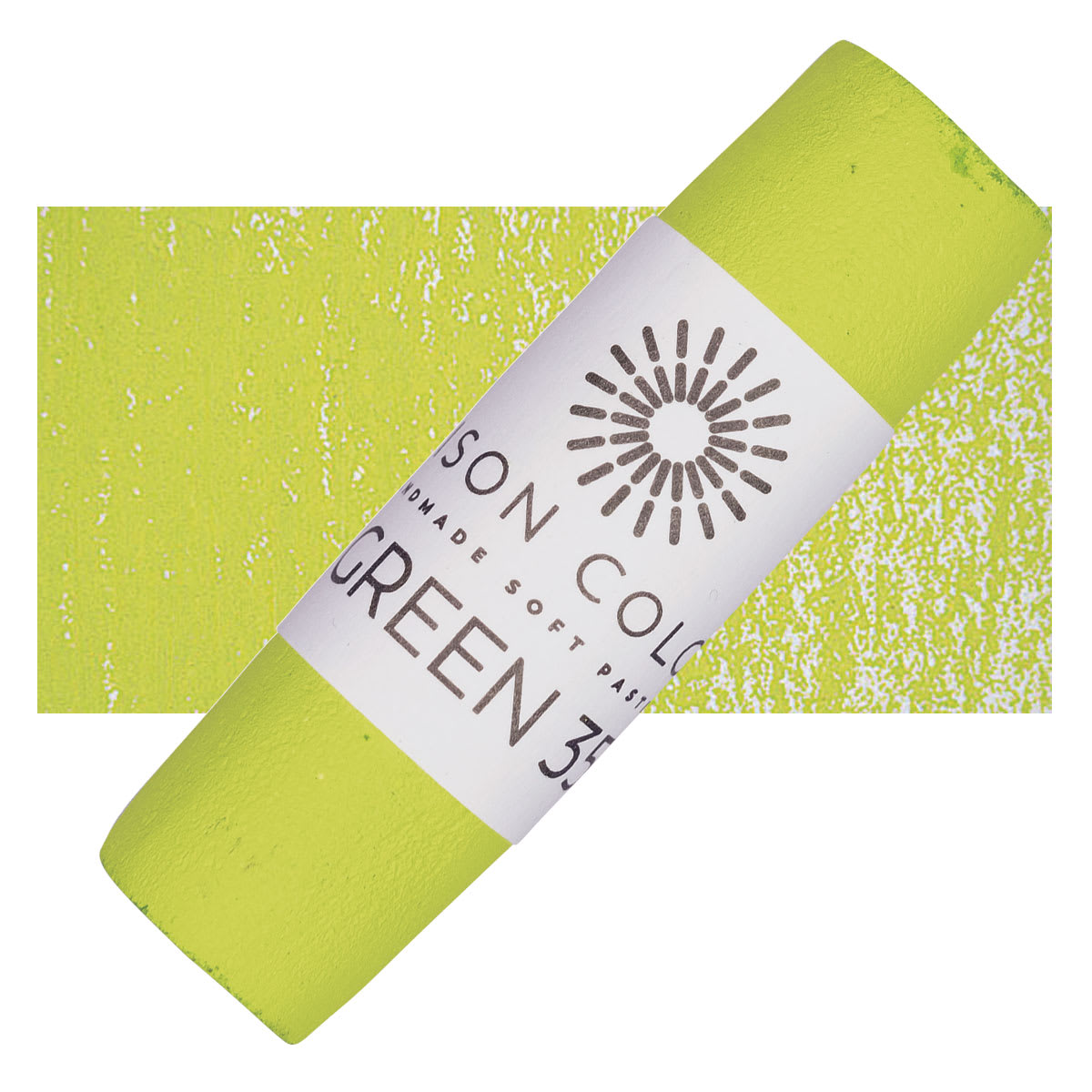Unison Handmade Pastel - Green 35 pastel and swatch