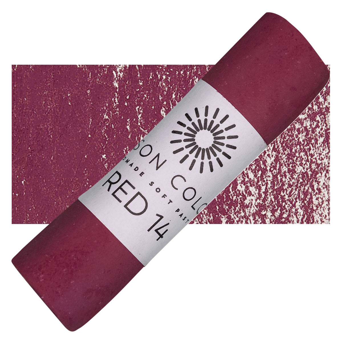 Unison Handmade Pastel - Red 14 pastel and swatch