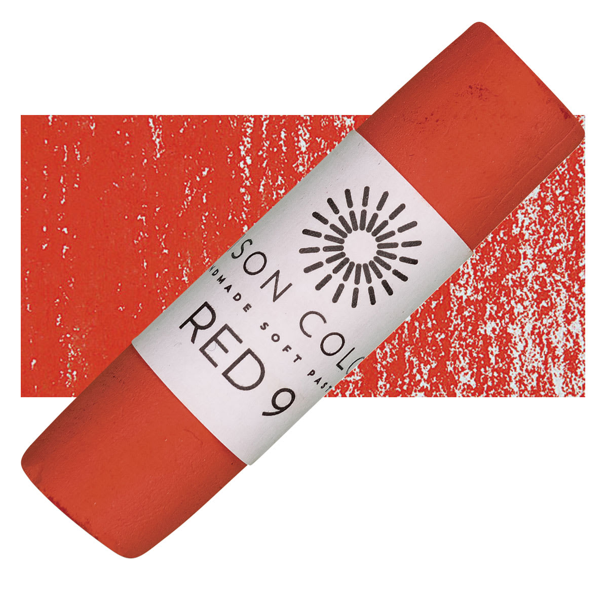 Unison Handmade Pastel - Red 9 pastel and swatch