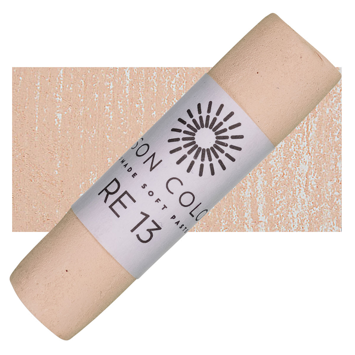 Unison Handmade Pastel - Red Earth 13 pastel and swatch