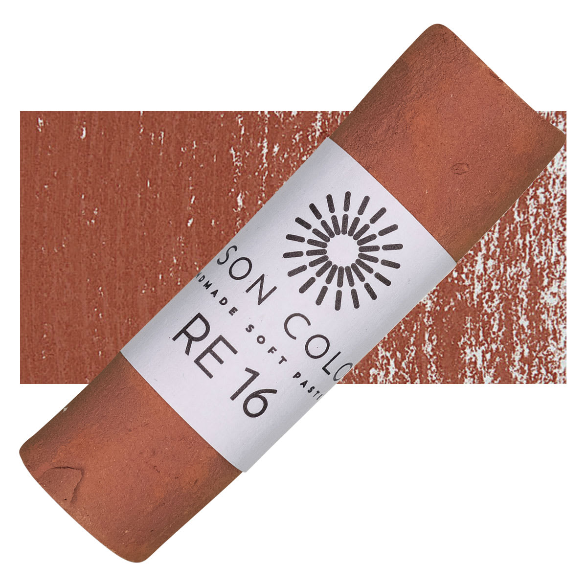Unison Handmade Pastel - Red Earth 16 pastel and swatch