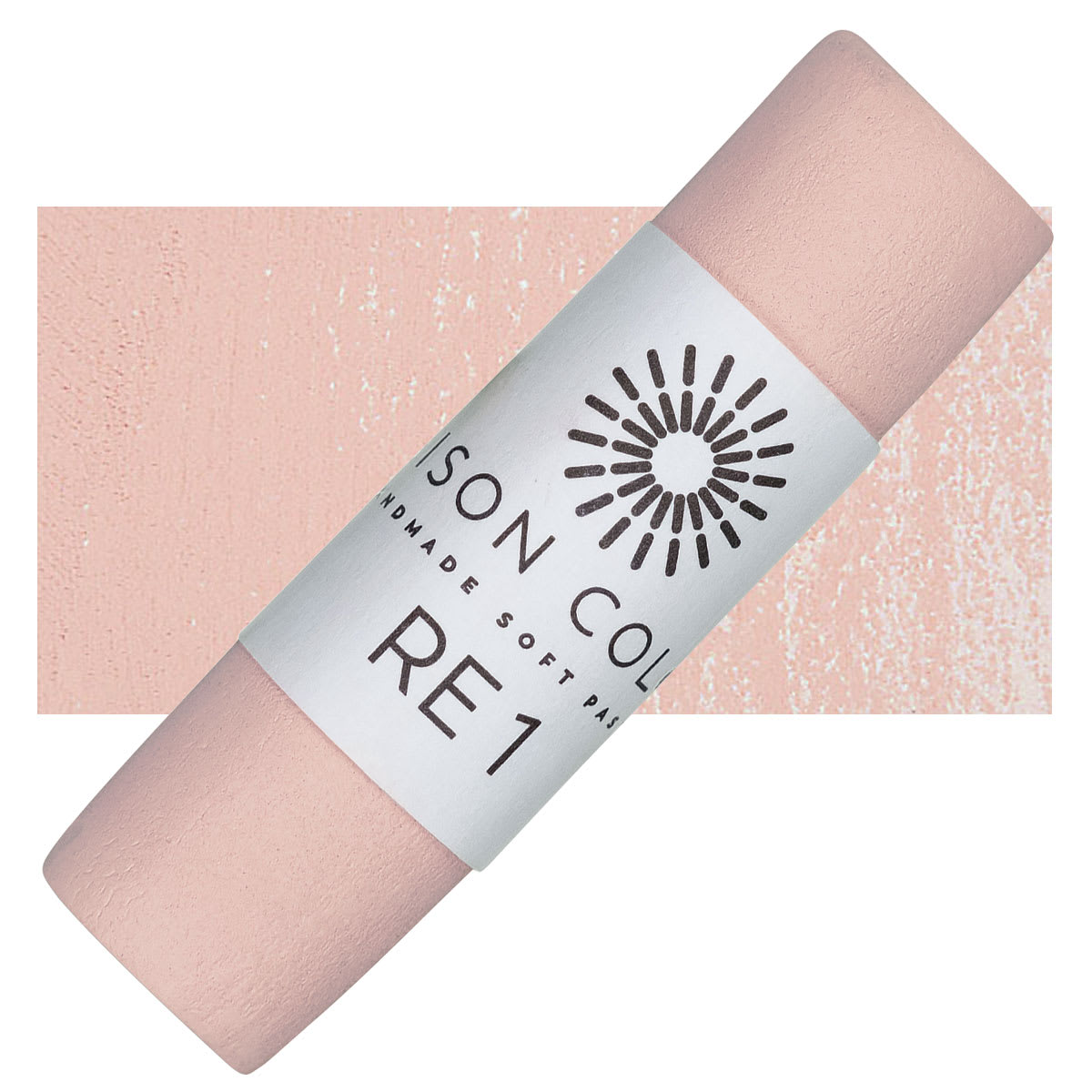 Unison Handmade Pastel - Red Earth 1 pastel and swatch