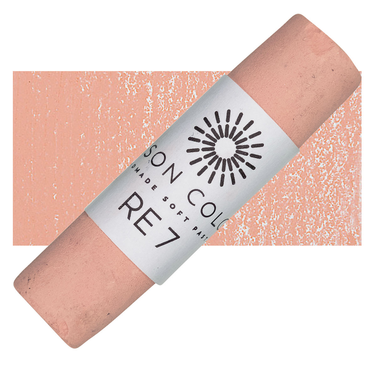 Unison Handmade Pastel - Red Earth 7 pastel and swatch