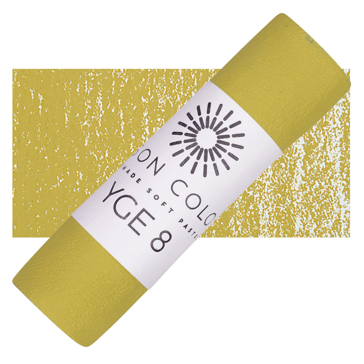 Unison Handmade Pastel - Yellow Green Earth 8 pastel and swatch