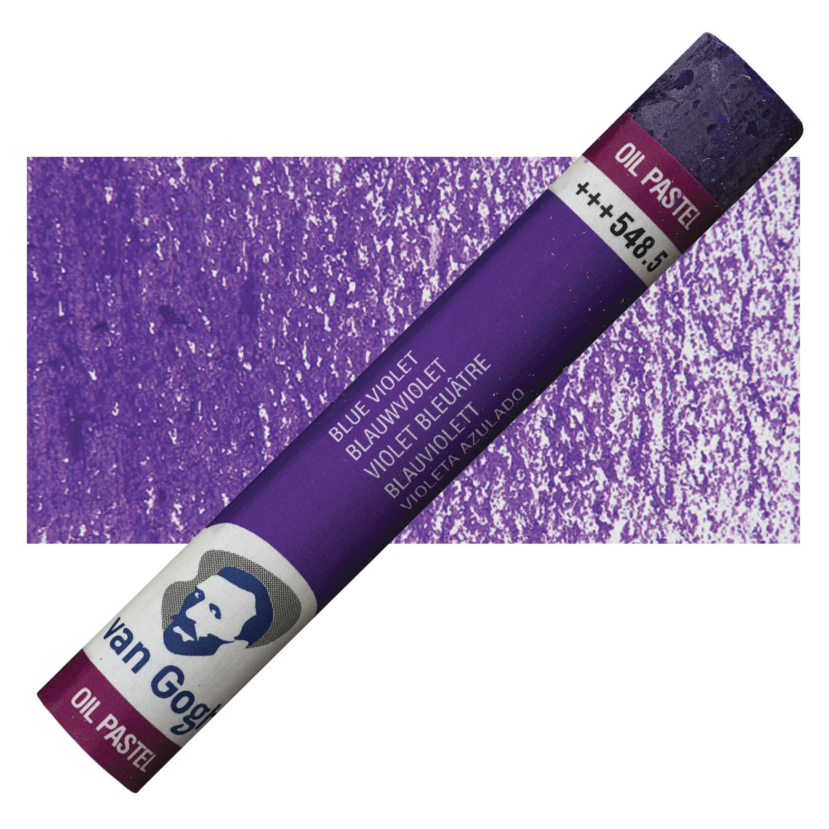 Van Gogh Oil Pastel - Blue Violet 548.5 oil pastel and swatch