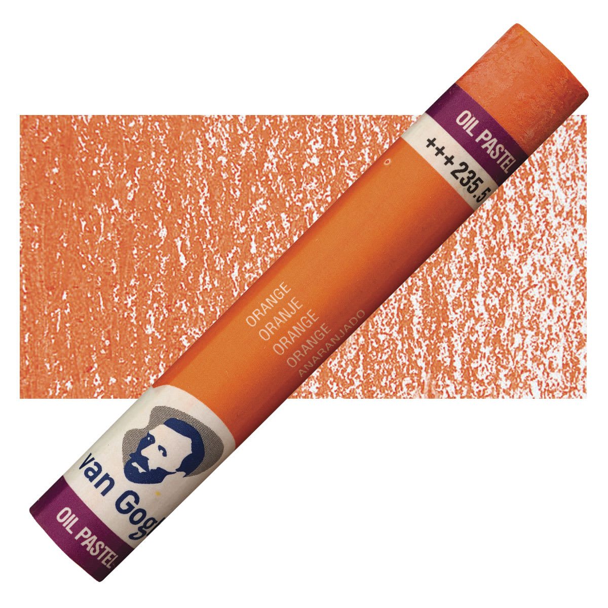 Van Gogh Oil Pastel - Orange 235.5 oil pastel and swatch
