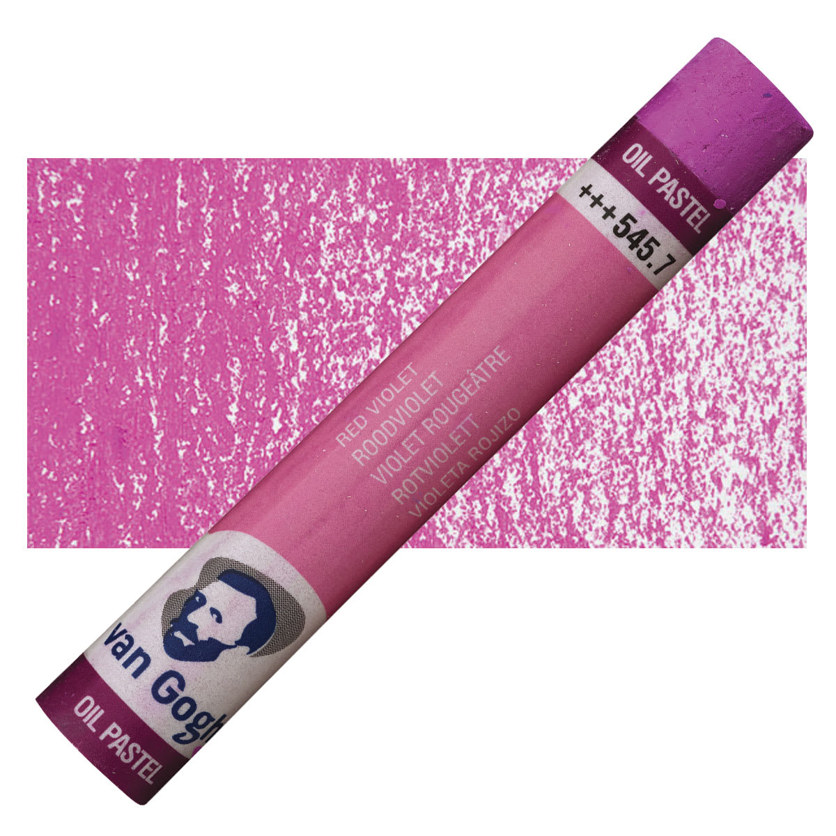 Van Gogh Oil Pastel - Red Violet 545.7 oil pastel and swatch