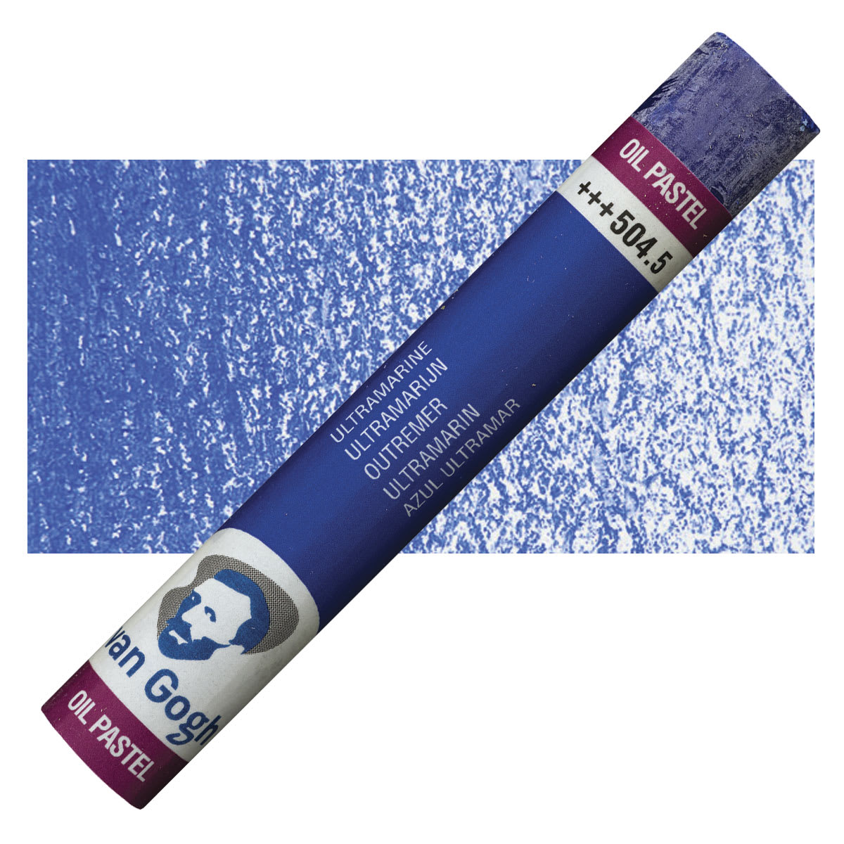 Van Gogh Oil Pastel - Ultramarine 504.5 oil pastel and swatch