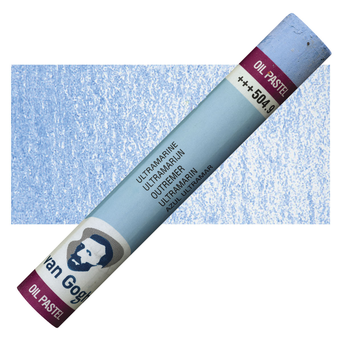 Van Gogh Oil Pastel - Ultramarine 504.9 oil pastel and swatch