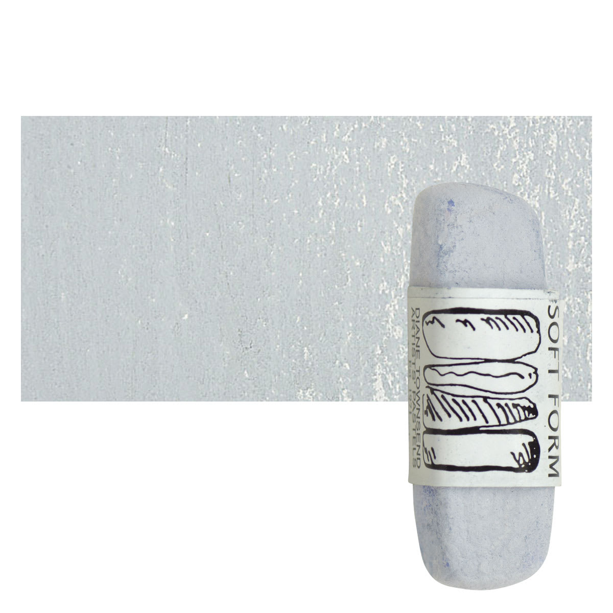 Townsend Artists' Soft Form Pastel - Blue Green Gray Dark pastel and swatch
