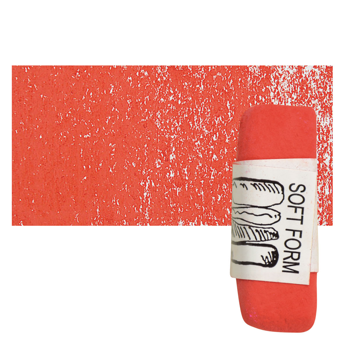Townsend Artists' Soft Form Pastel - Cadmium Red Medium 015 and swatch