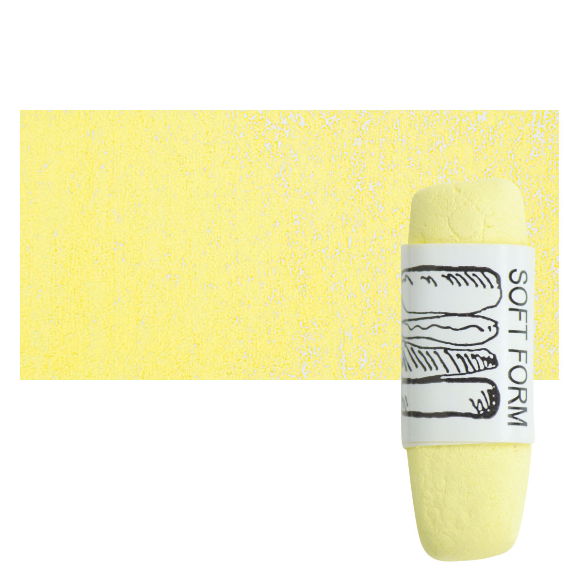 Townsend Artists' Soft Form Pastel - Cadmium Yellow Light (Light) pastel and swatch