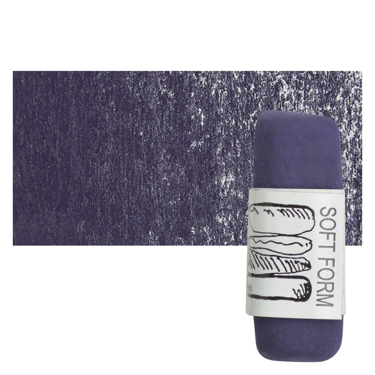 Townsend Artists' Soft Form Pastel - Dark Blue 063D pastel and swatch