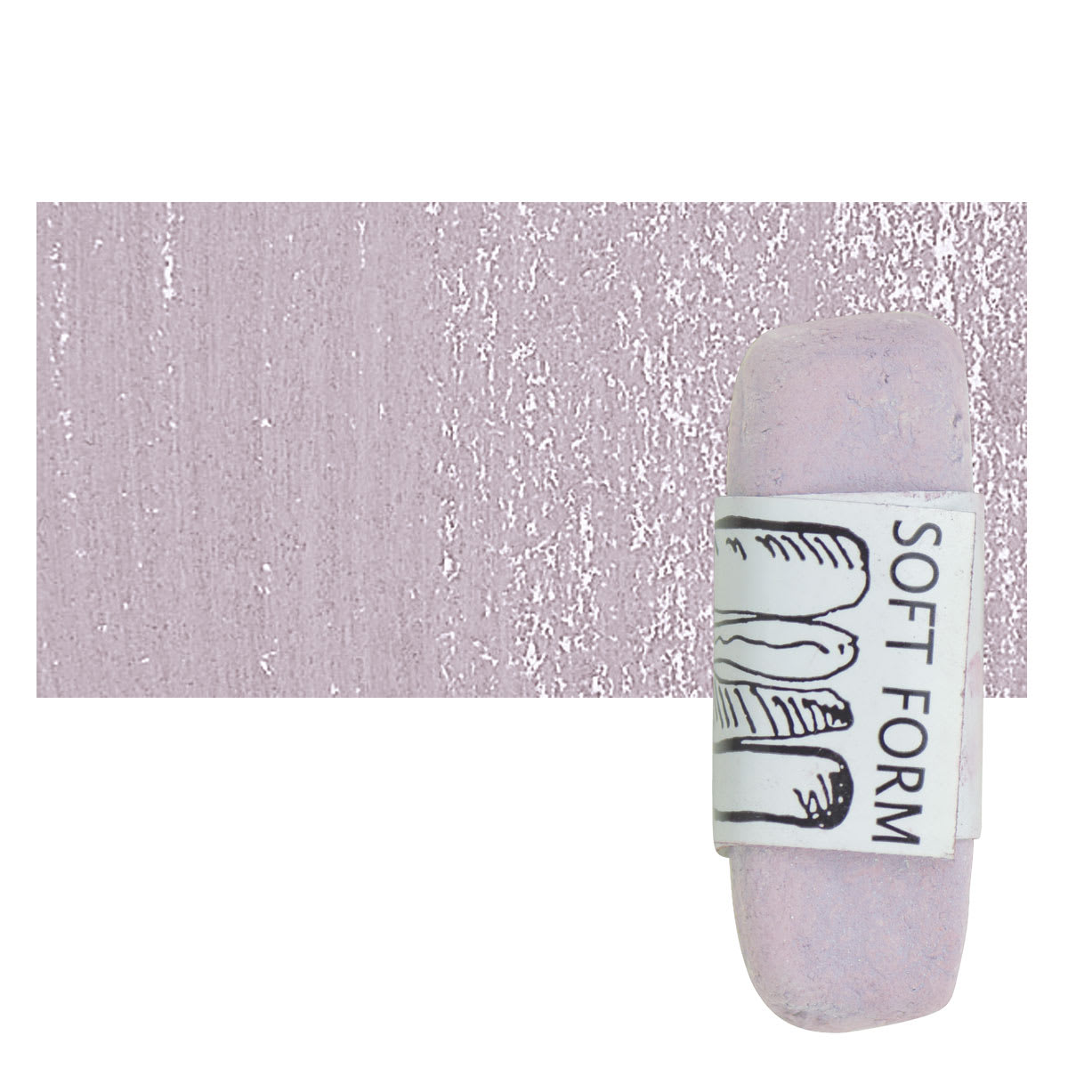 Townsend Artists' Soft Form Pastel - Dark Mauve pastel and swatch