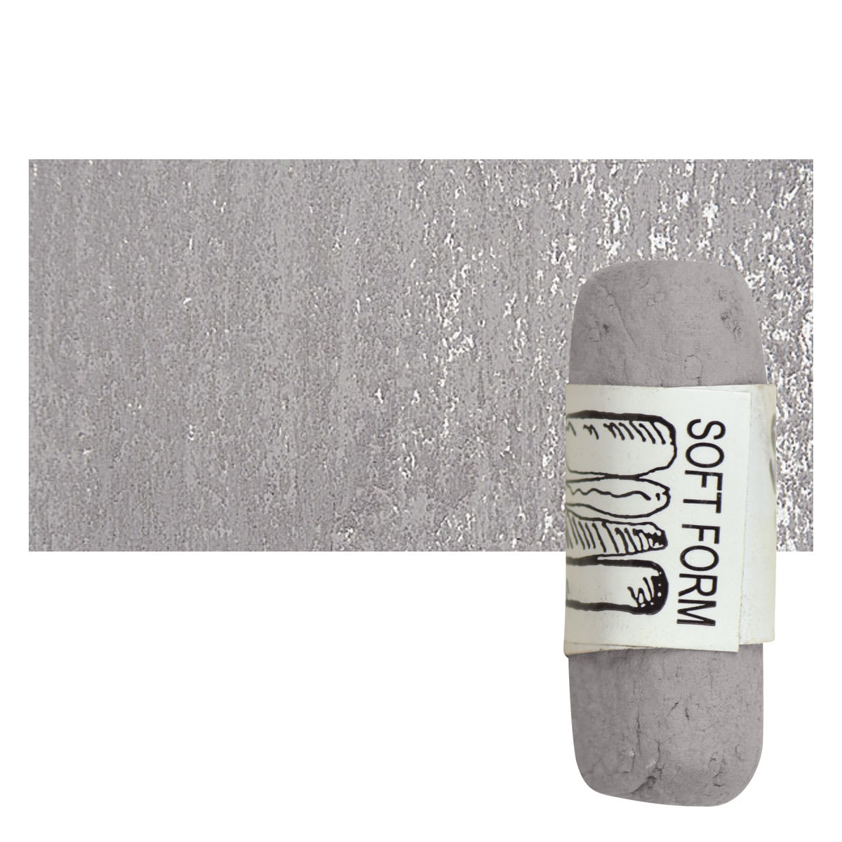 Townsend Artists' Soft Form Pastel - Dark Orange Gray (Dark) pastel and swatch