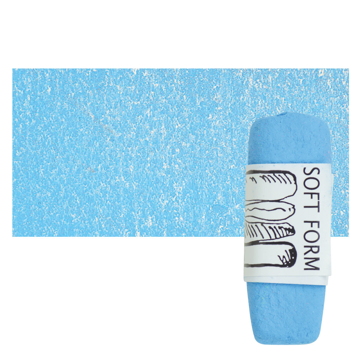 Townsend Artists' Soft Form Pastel - Horizon Blue 808 pastel and swatch