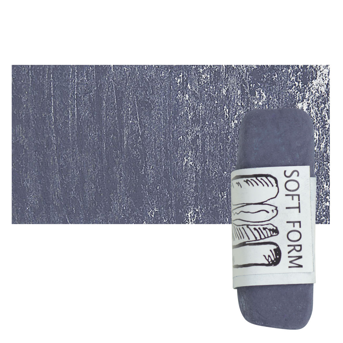 Townsend Artists' Soft Form Pastel - Green Blue (Dark) pastel and swatch
