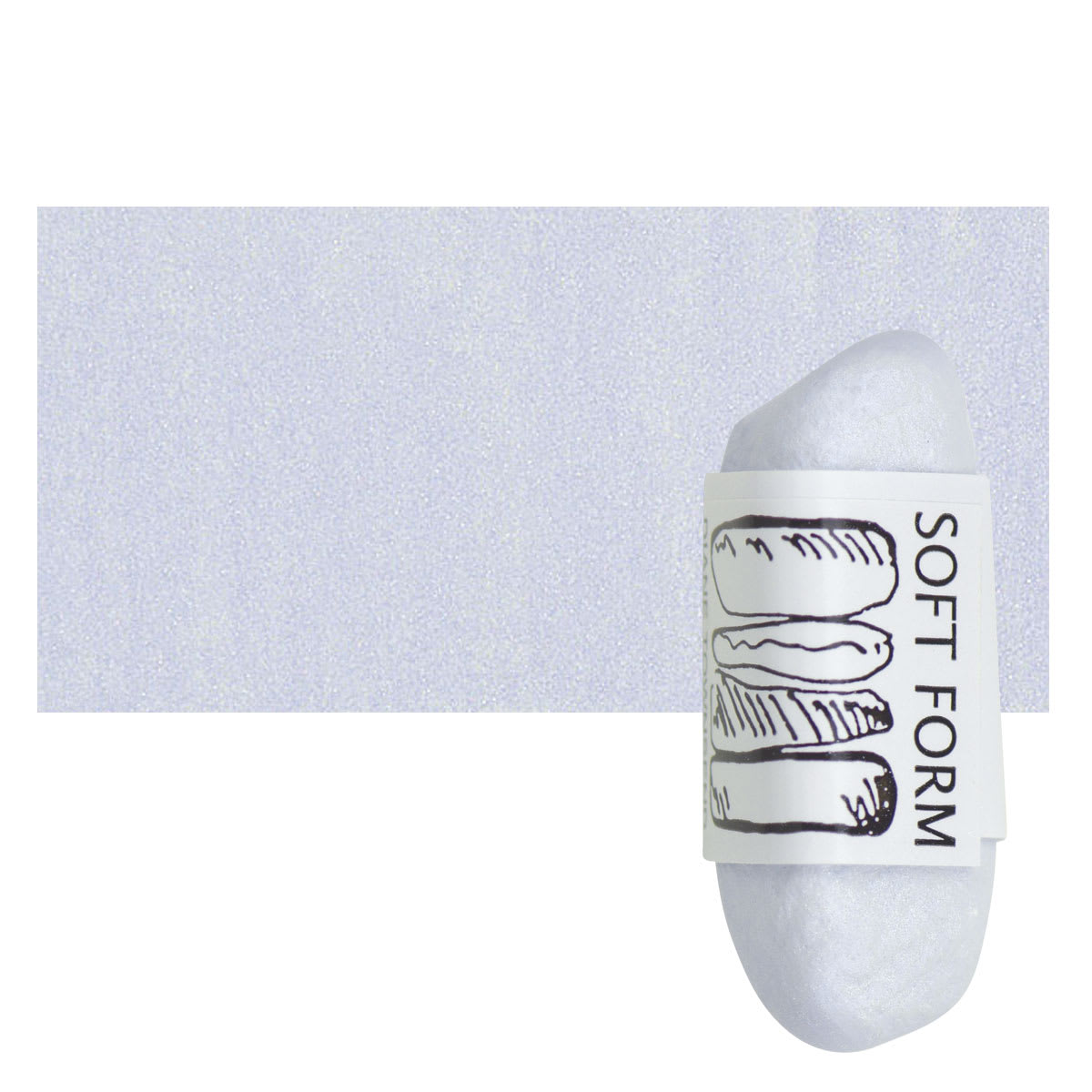 Townsend Artists' Soft Form Pastel - Iridescent Blue 501 pastel and swatch