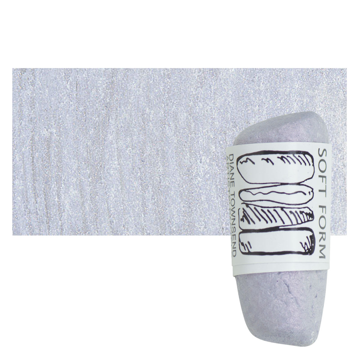Townsend Artists' Soft Form Pastel - Iridescent Purple pastel and swatch